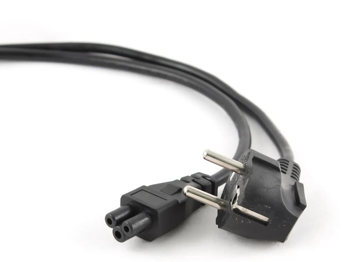 Gembird KABEL ZASILAJĄCY DO NOTEBOOKA KONICZYNKA CEE 7/7 -> C5 (3 PIN) VDE 1.8M, CZARNY, zdjęcie 1 z 2