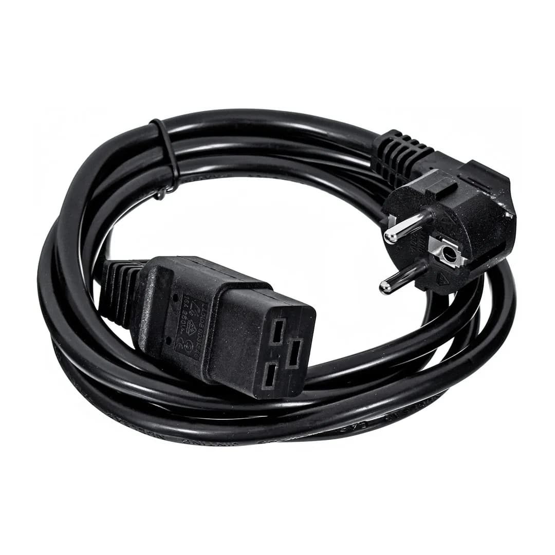 Gembird KABEL ZASILAJĄCY SERWEROWY C19 (SCHUKO/IEC320) 16A, 1.8M, CZARNY