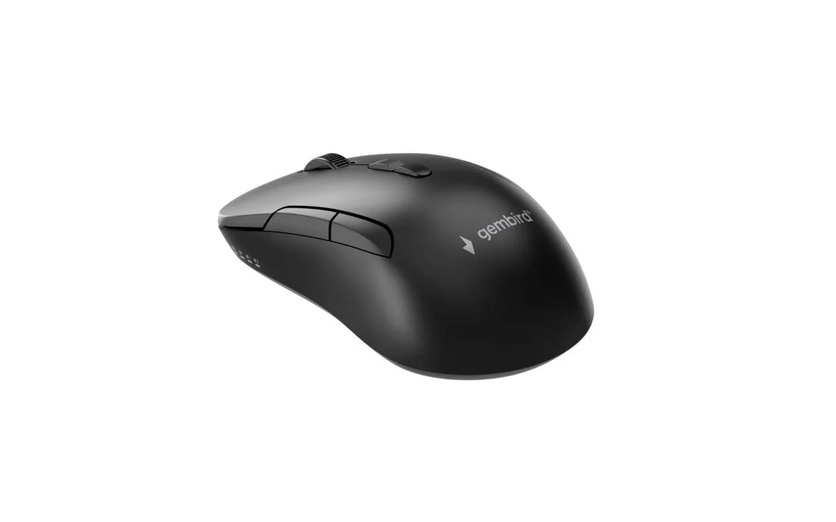 Gembird MYSZ BEZPRZEWODOWA DUAL MODE (2.4G + BT) 1600 DPI, 7 PRZYCISKÓW, KOLOR CZARNY, zdjęcie 1 z 8