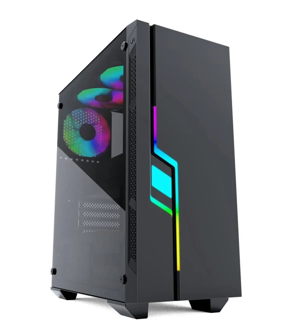 Gembird OBUDOWA FORNAX 2000RGB MIDI-TOWER (USB 3.0, HD AUDIO) PODŚWIETLENIE RGB, GAMINGOWY DESIGN, zdjęcie 1 z 4