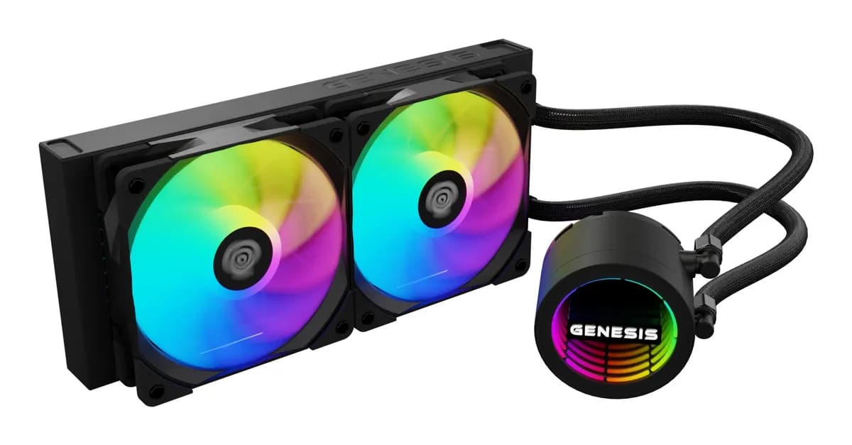 Genesis CHŁODZENIE WODNE HYDRIA 240 ARGB CZARNE, zdjęcie 1 z 12