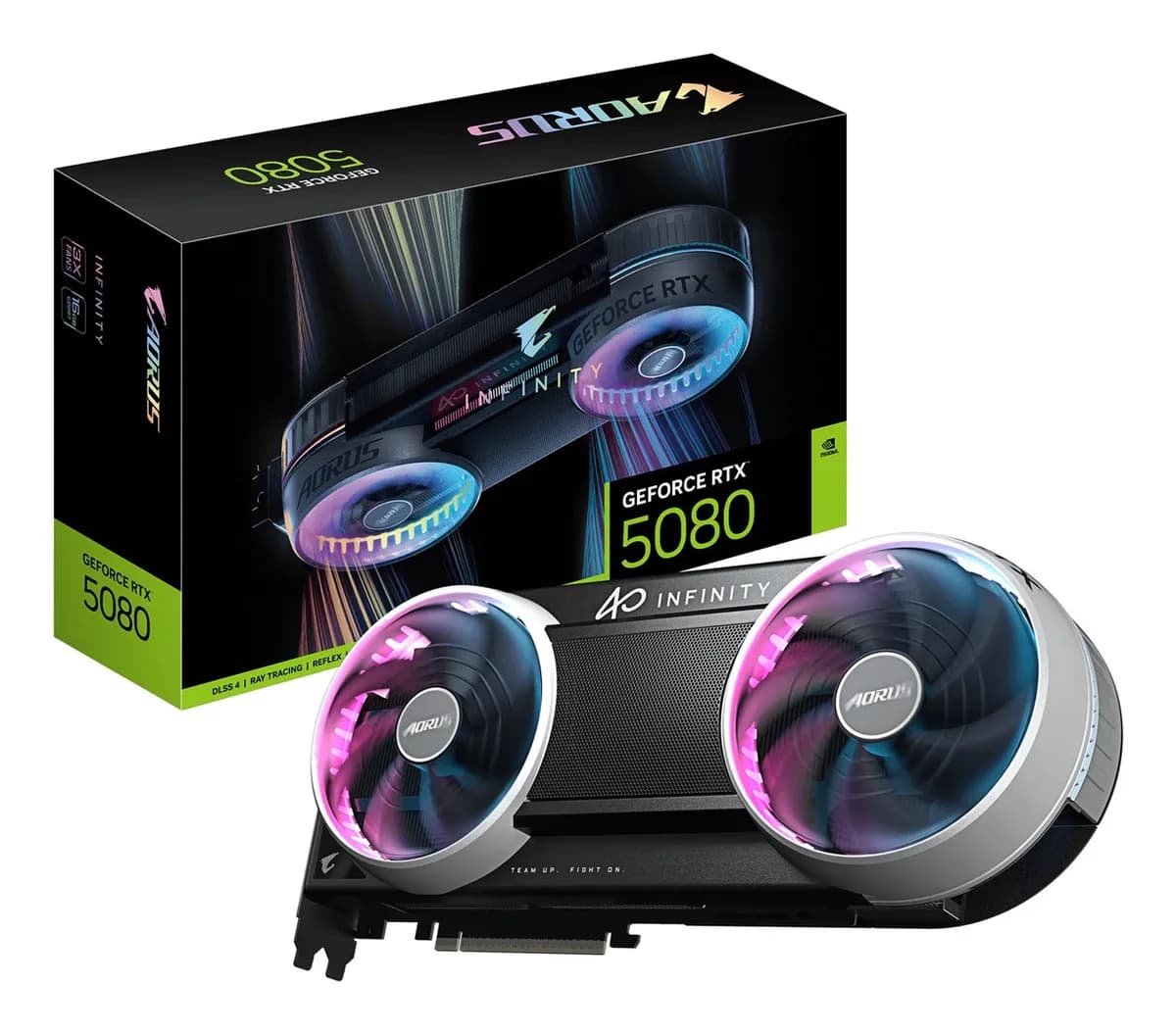 Gigabyte Karta graficzna AORUS GeForce RTX 5080 Infinity 16GB GDDR7 DLSS4, zdjęcie 1 z 11