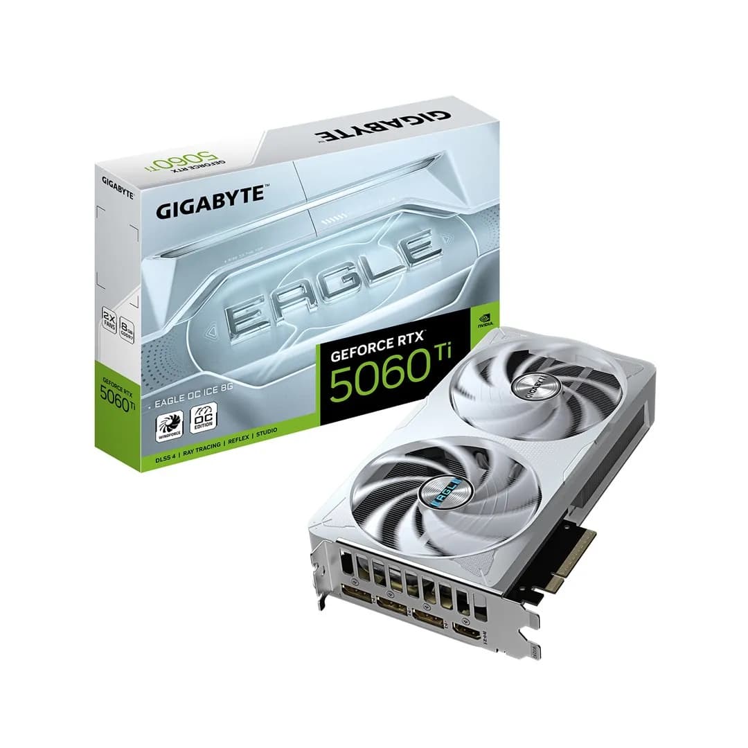 Gigabyte Karta graficzna GeForce RTX 5060 Ti EAGLE OC ICE 8GB, zdjęcie 1 z 8