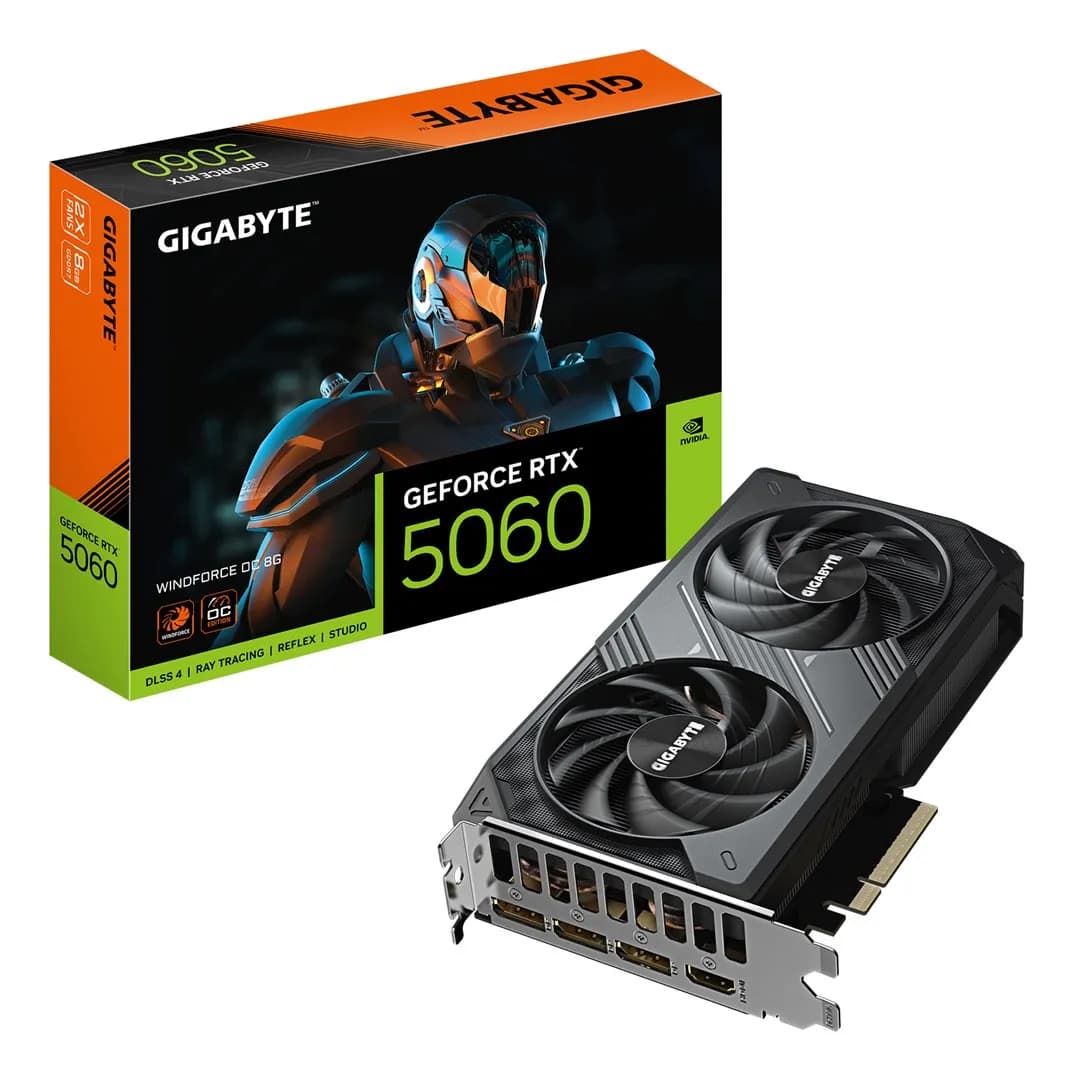 Gigabyte Karta graficzna GeForce RTX 5060 WINDFORCE OC 8GB, zdjęcie 1 z 8