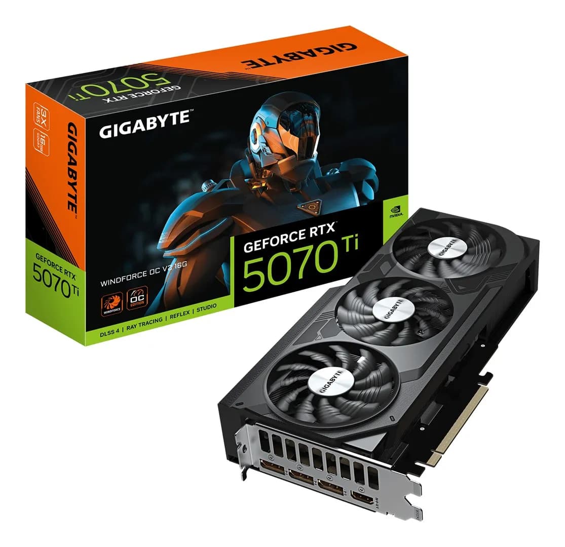 Gigabyte Karta graficzna GeForce RTX 5070 Ti WINDFORCE OC V2 16G, zdjęcie 1 z 10