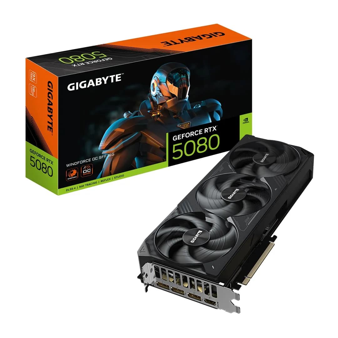 Gigabyte Karta graficzna GeForce RTX 5080 WINDFORCE OC SFF 16GD, zdjęcie 1 z 8