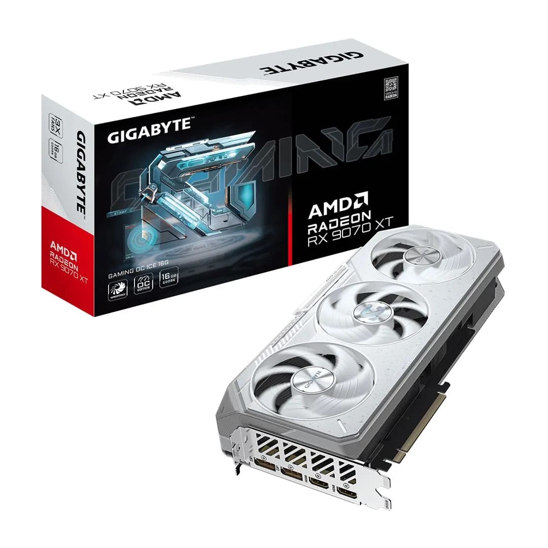 Gigabyte Karta graficzna Radeon RX 9070 XT GAMING OC ICE 16G, zdjęcie 1 z 11