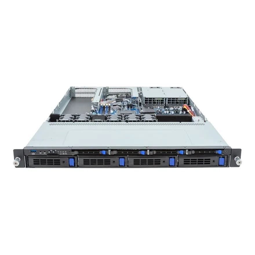 Gigabyte Platforma Rack (1U) R133-C11-AAB1 AMD Epyc 4004/Ryzen 7000 (4x 3,5" SATA HS, 1xM.2, zdjęcie 1 z 4