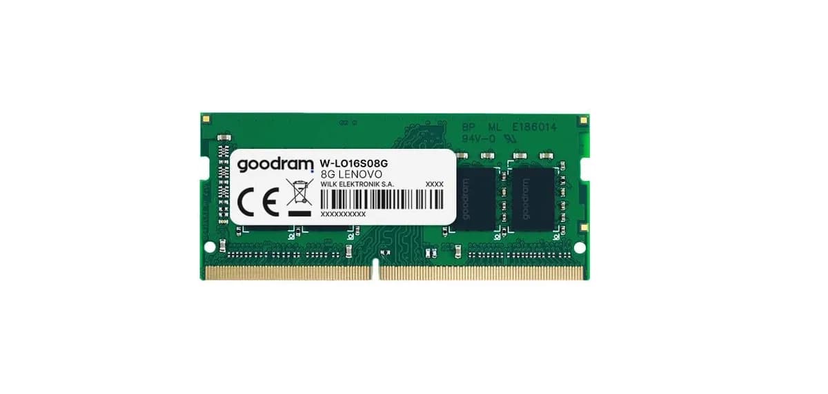 Goodram Pamięć dedyk. Lenovo DDR3 8GB 1600MHz 1,35V DIMM DR, zdjęcie 1 z 5