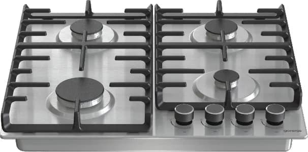 Gorenje Płyta gazowa G642ABX 60 cm | 4 palniki | ruszty żeliwne | zapłon elektryczny | inox, zdjęcie 1 z 5