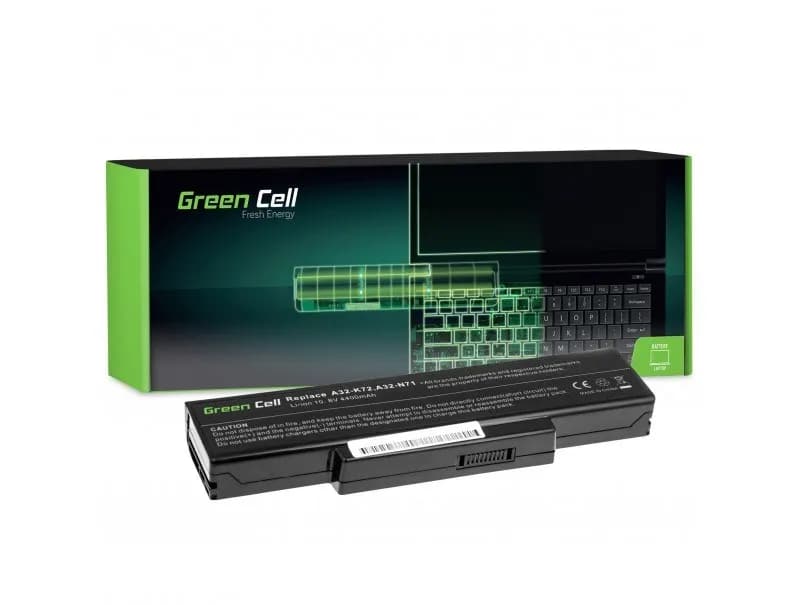 Green Cell BATERIA AS06 A32-K72 A32-N71 DO ASUS K72 K72J K72F K73SV N71 N71J N73SV X73S 4400MAH, zdjęcie 1 z 5