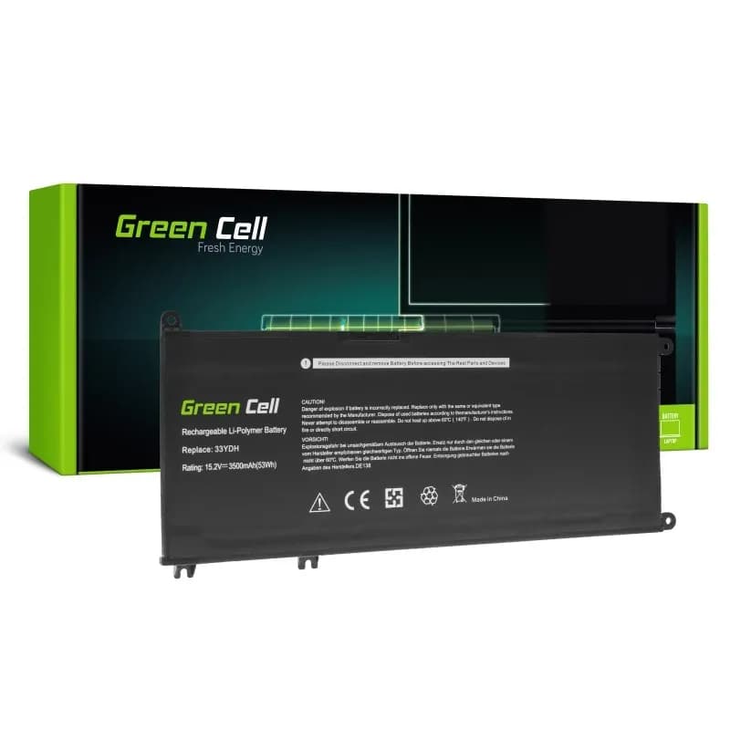 Green Cell BATERIA DE138 33YDH DO DELL INSPIRON G3 3579 3779 G5 5587 G7 7588 7577 7779 LATITUDE 3480, zdjęcie 1 z 5
