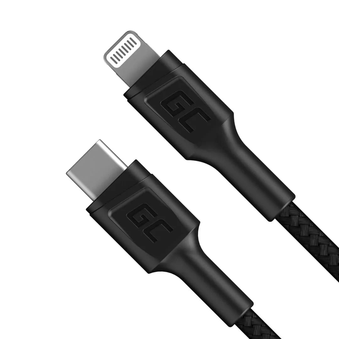 Green Cell KABEL KABGC07 GC POWER STREAM USB-C - LIGHTNING 100CM (MFI CERTIFIED), zdjęcie 1 z 5