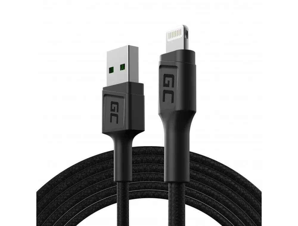 Green Cell KABEL KABGC18 GC POWERSTREAM USB-A - LIGHTNING 200CM, SZYBKIE ŁADOWANIE