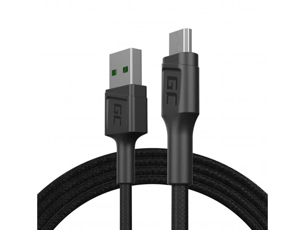 Green Cell KABEL KABGC20 GC POWERSTREAM USB-A - MICRO USB 120CM, SZYBKIE ŁADOWANIE ULTRA CHARGE, QC
