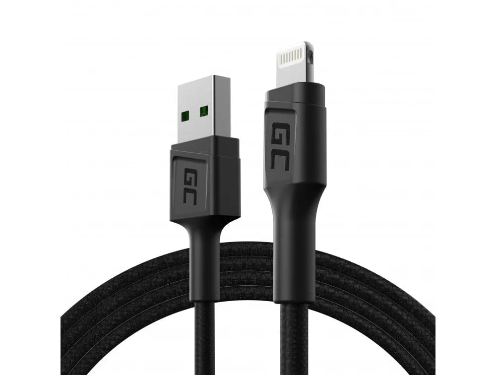 Green Cell KABEL KABGC21 GC POWERSTREAM USB-A - LIGHTNING 120CM, SZYBKIE ŁADOWANIE