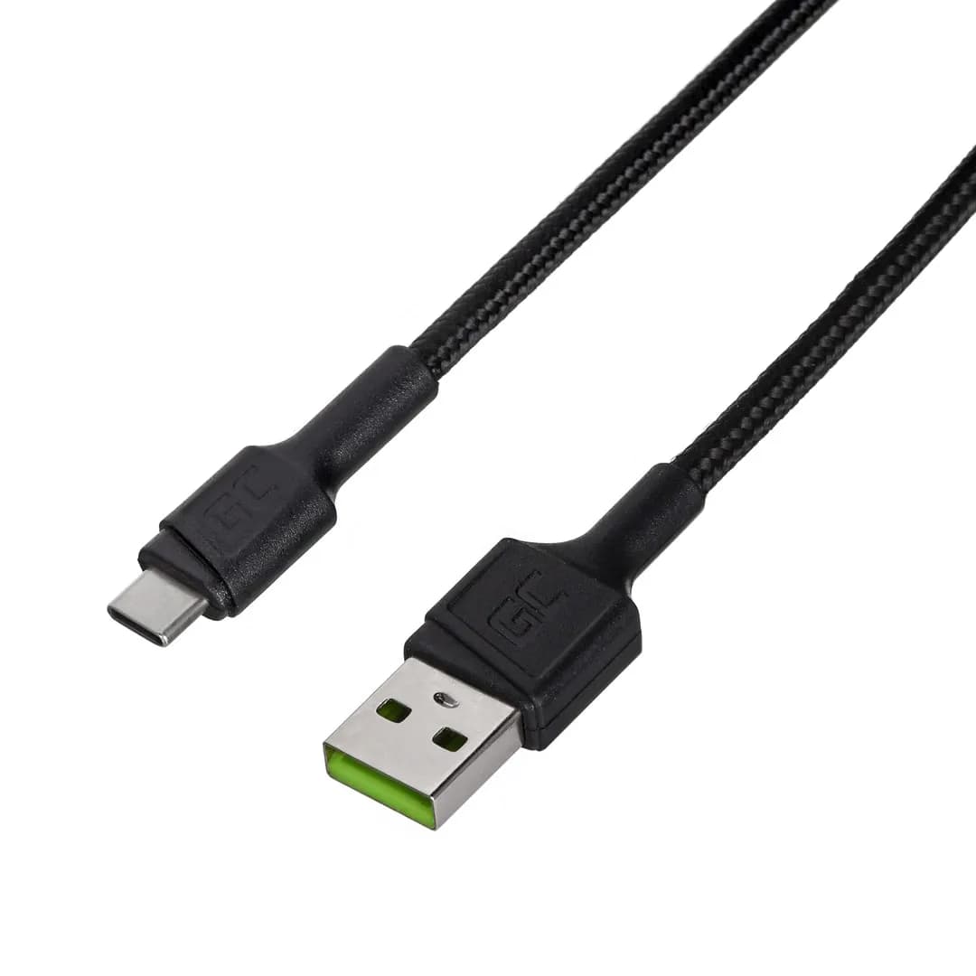 Green Cell KABEL KABGC30 GC POWERSTREAM USB-C - USB-C 120CM, POWER DELIVERY 60W, ULTRA CHARGE, QC 3.0, zdjęcie 1 z 3