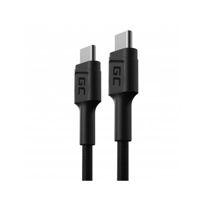 Green Cell KABEL KABGC31 GC POWERSTREAM USB-C - USB-C 30CM, POWER DELIVERY 60W, ULTRA CHARGE, QC 3.0, zdjęcie 1 z 2
