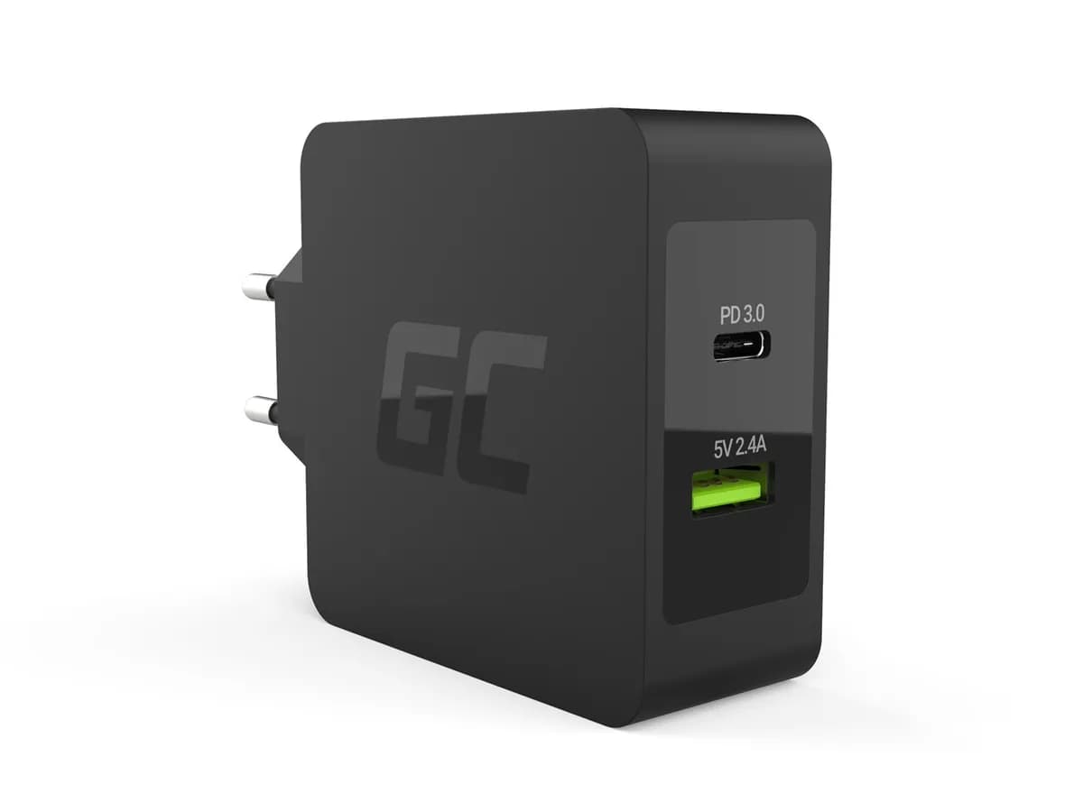 Green Cell ŁADOWARKA SIECIOWA USB-C 45W PD + USB, zdjęcie 1 z 5
