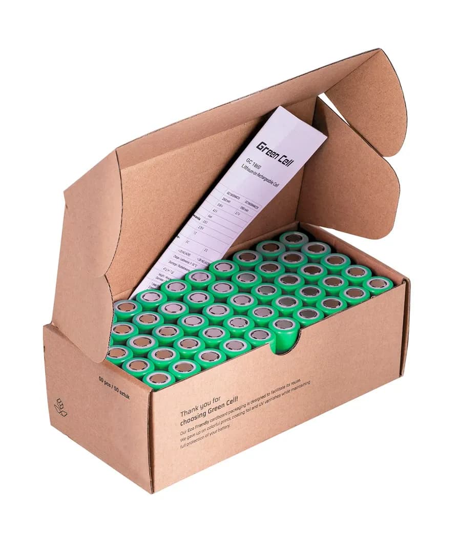 Green Cell OGNIWA 18650 50X AKUMULATOR 18650 LI-ION INR1865029E 3.7V 2900MAH, zdjęcie 1 z 8