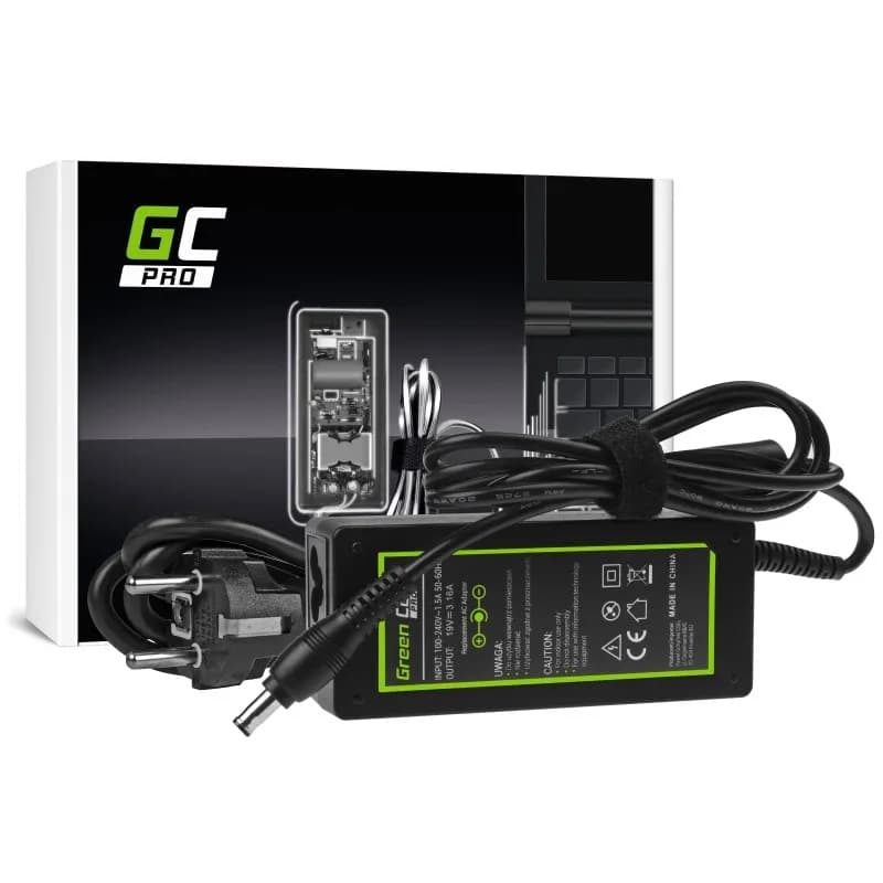 Green Cell ZASILACZ AD20P SAMSUNG 19V 3.16A 60W, zdjęcie 1 z 5