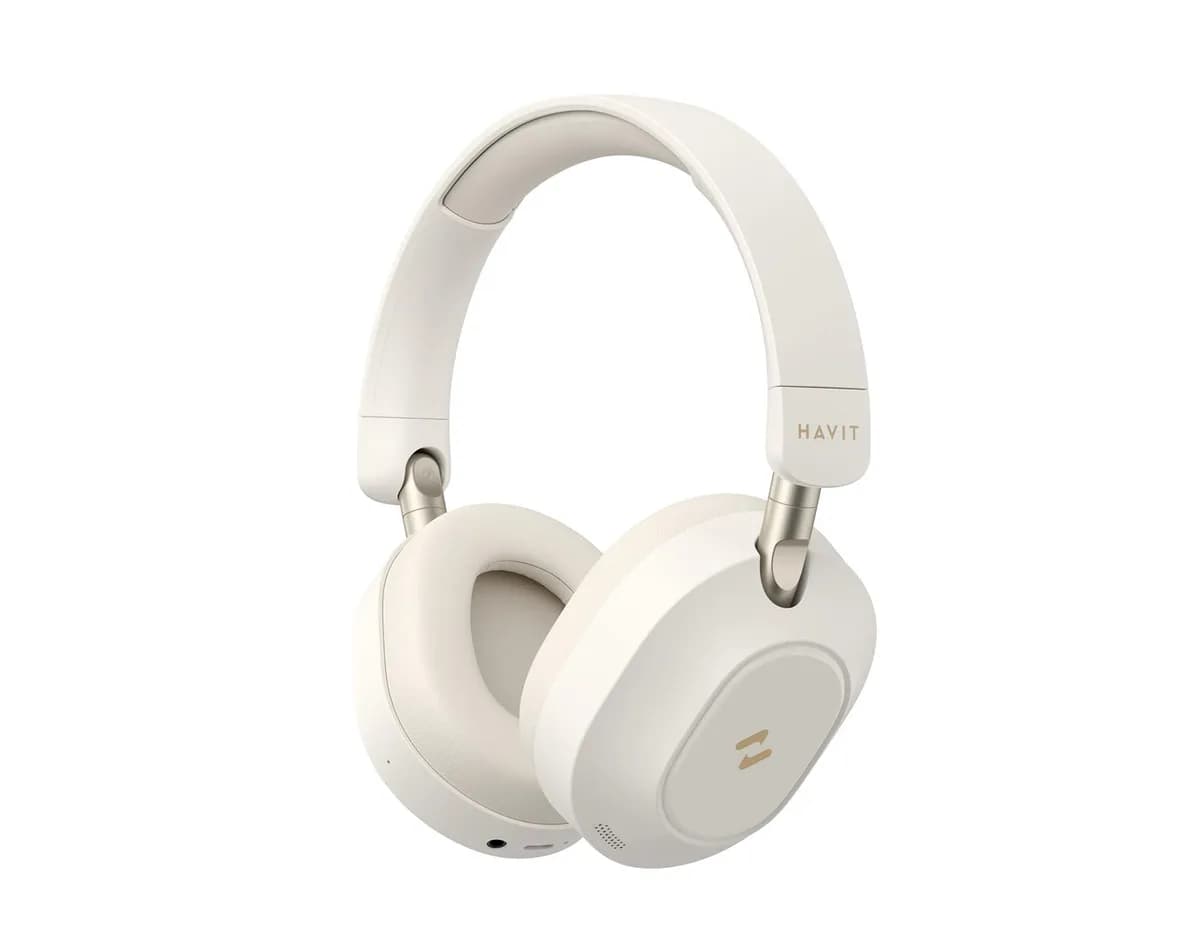 Havit Słuchawki bezprzew. bluetooth H668BT beżowy, zdjęcie 1 z 5