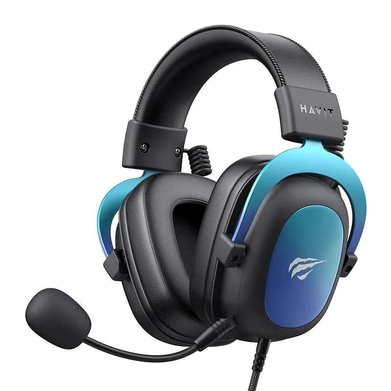 Havit Słuchawki gamingowe bluetooth H2002U PRO (czarno-niebieskie), zdjęcie 1 z 2