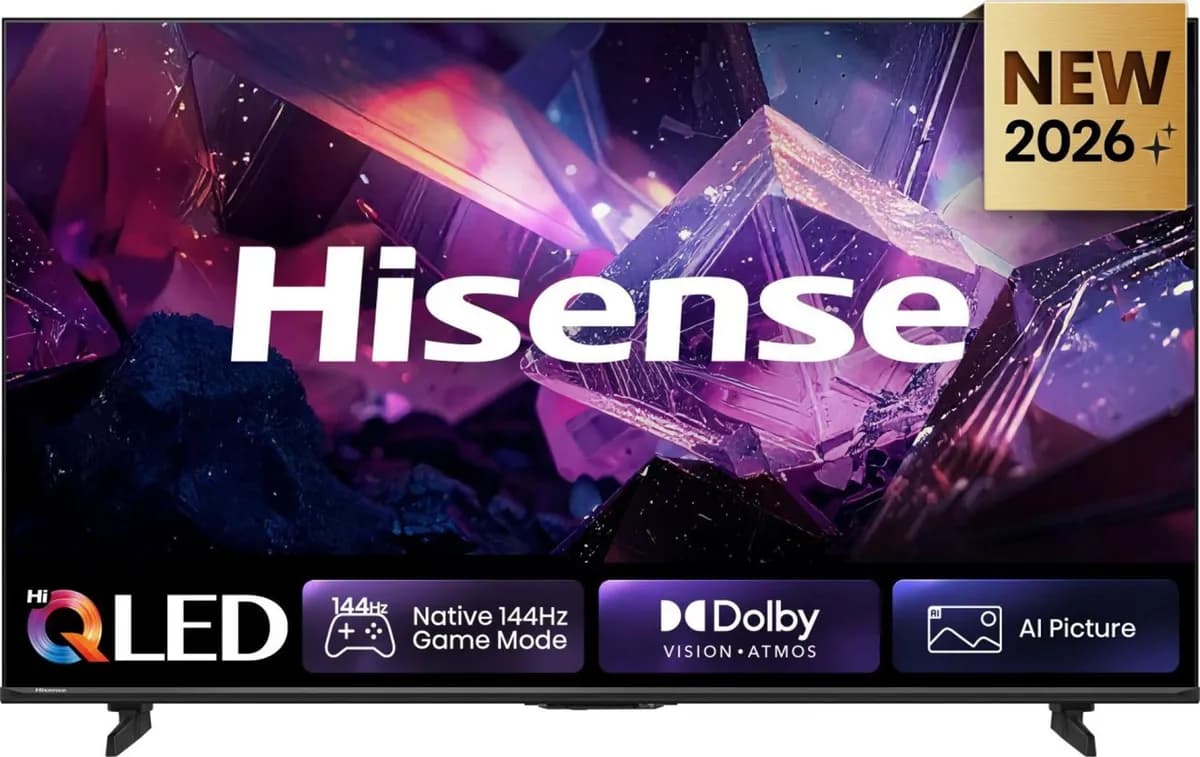 Hisense Telewizor 65E7S PRO DLED 65" 4K Ultra HD 144Hz VIDAA Dolby Atmos DVB-T2 Czarny, zdjęcie 1 z 12