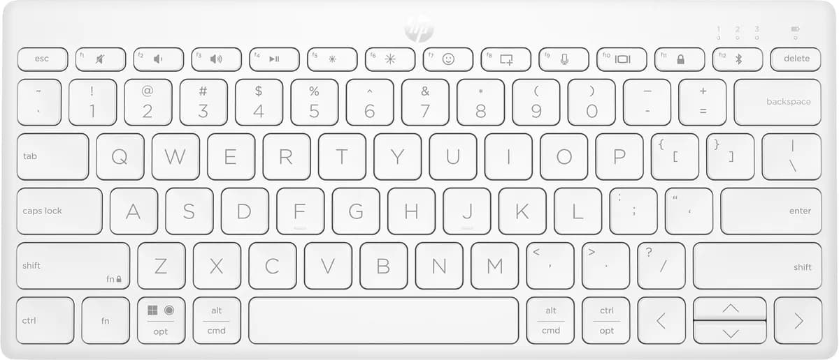 HP Klawiatura 350 Compact Multi-Device Bluetooth Keyboard bezprzewodowa biała 692T0AA, zdjęcie 1 z 4