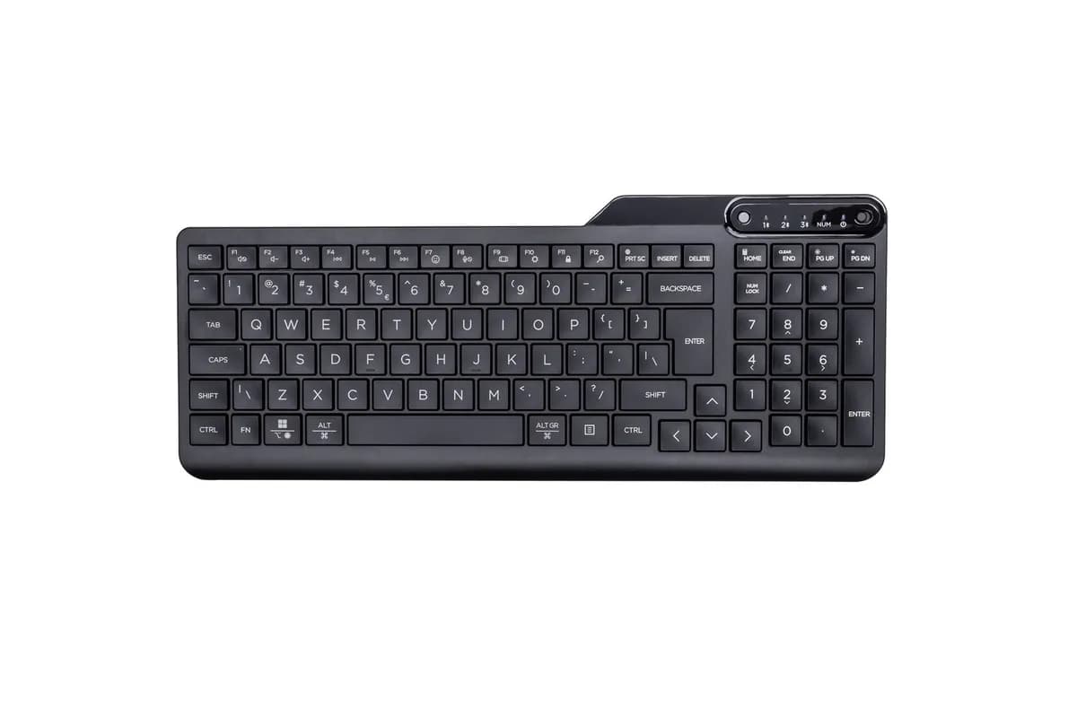 HP Klawiatura 460 Multi-Device Bluetooth Keyboard bezprzewodowa czarna 7N7B8AA, zdjęcie 1 z 7