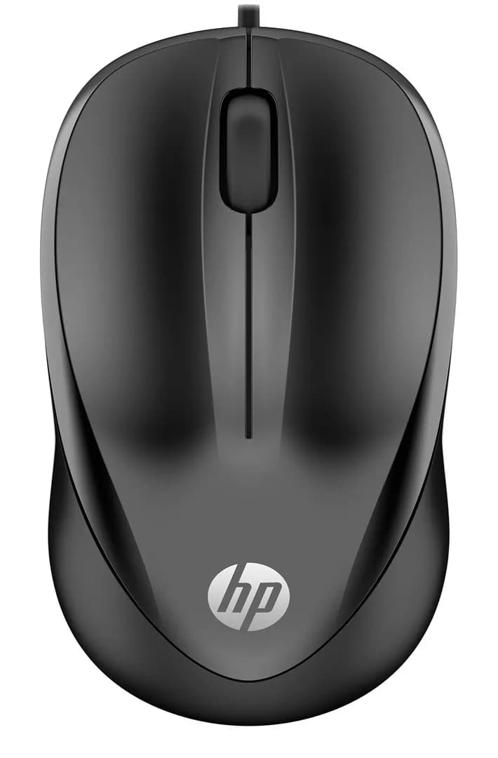 HP Mysz 1000 Wired Optical Mouse with 3 Buttons and 1000 DPI przewodowa czarna 4QM14AA, zdjęcie 1 z 5