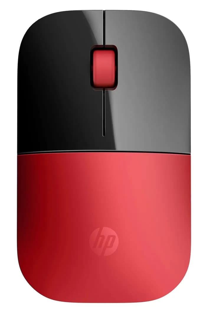 HP Mysz Z3700 Wireless Mouse Red bezprzewodowa czarno-czerwona V0L82AA, zdjęcie 1 z 4