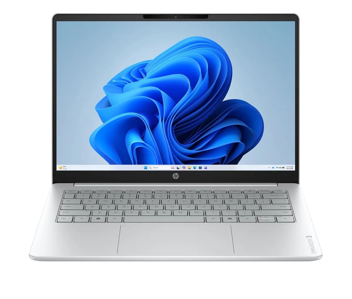 HP OmniBook 3 14-hu0012nwx Core 3 100U 14.0"2K IPS 300nits AG 8GB DDR5 5200 SSD256 Intel, zdjęcie 1 z 8