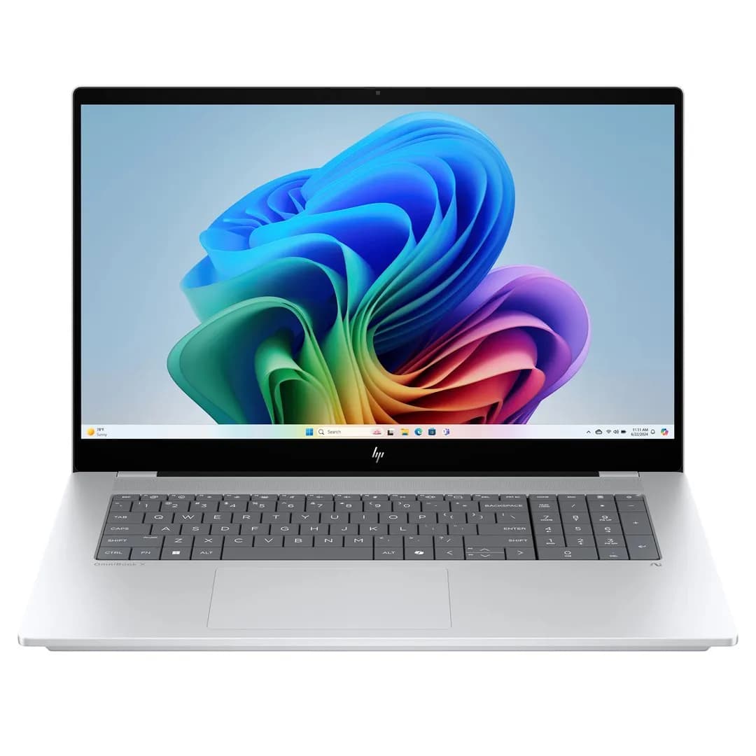 HP OmniBook X 17T-DD00-D4SD9 Ultra 7 256V 17.3"FHD Touch 16GB SSD512 BT BLKB Win11 Glaciar, zdjęcie 1 z 5