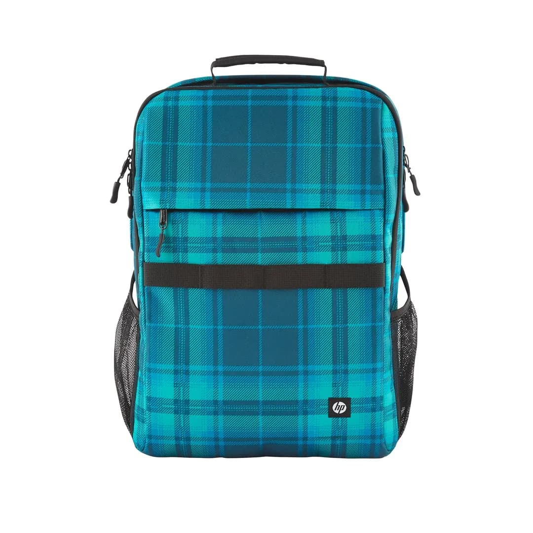 HP Plecak Campus XL do notebooka 16" 7J594AA Niebiesko-Turkusowa krata, zdjęcie 1 z 9