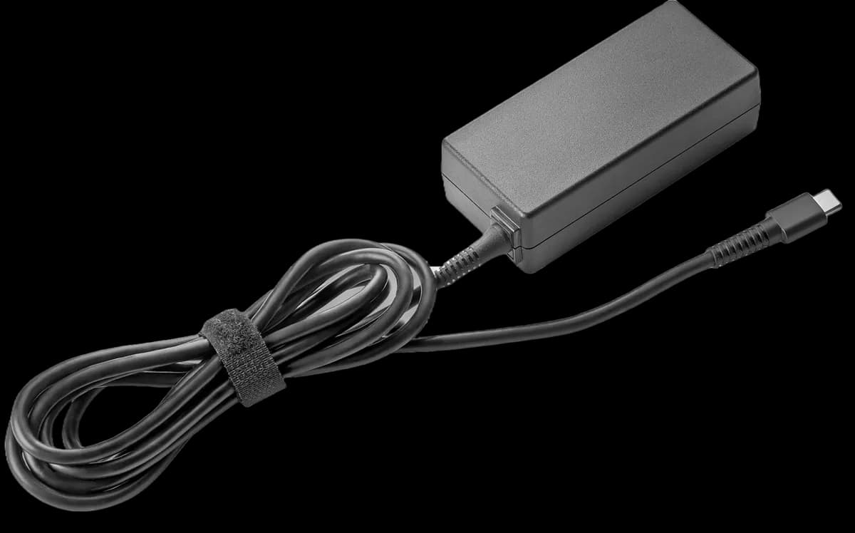 HP Zasilacz sieciowy 45W USB-C AC Adapter czarny N8N14AA, zdjęcie 1 z 2