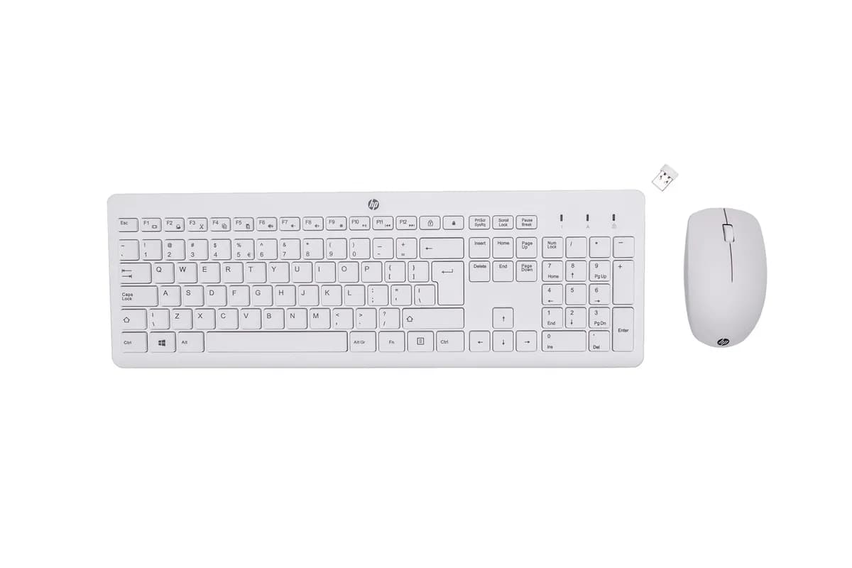 HP Zestaw klawiatura + mysz 230 Wireless Mouse and Keyboard Combo bezprzewodowe białe 3L1F0AA, zdjęcie 1 z 2
