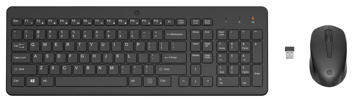 HP Zestaw klawiatura + mysz 330 Wireless Mouse and Keyboard Combo czarne 2V9E6AA, zdjęcie 1 z 8