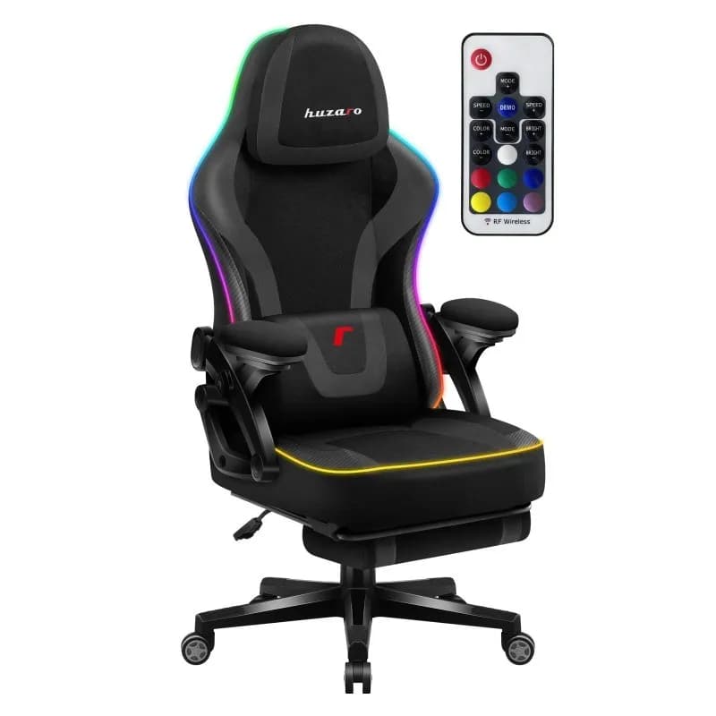 Huzaro Fotel gamingowy Force 4.6 RGB Black Mesh, zdjęcie 1 z 4