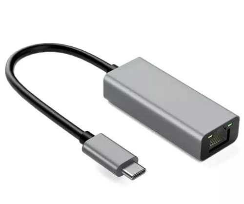 Ibox Adapter aluminiowy RJ45 do USB Typ-C 10/100/1000 Mb/s
