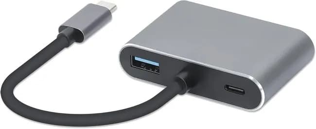 Ibox Hub USB Typ-C 4w1 USB 3.0 + PD 100W + HDMK 4k30Hz + VGA FullHD, zdjęcie 1 z 6