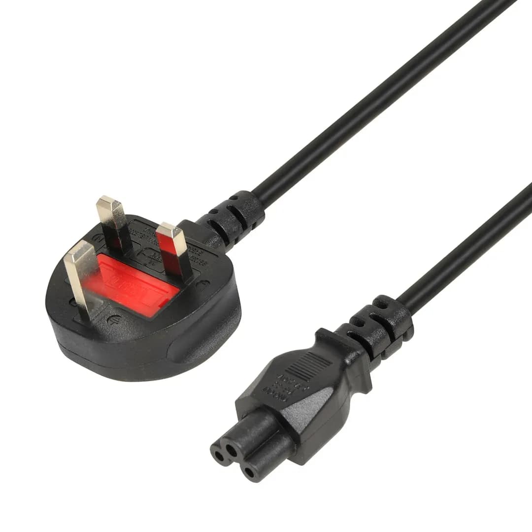 Ibox KABEL ZASILAJĄCY I-BOX DO NOTEBOOKÓW (KONICZYNKA) VDE 3X0,75MM MIEDŹ WTYCZKA UK, zdjęcie 1 z 2