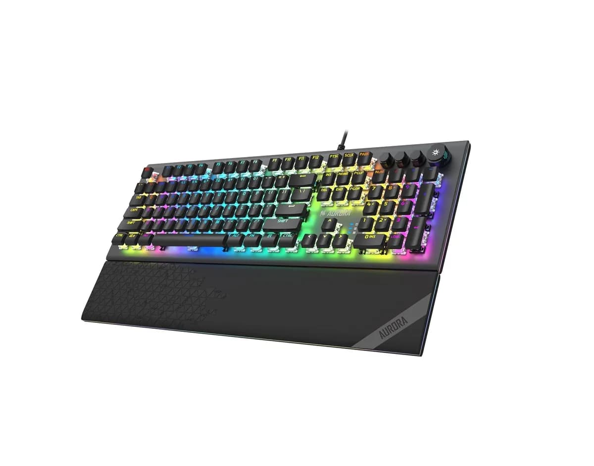 Ibox KLAWIATURA I-BOX AURORA K-5, MECHANICZNA, RED SWITCH, GAMING, zdjęcie 1 z 6