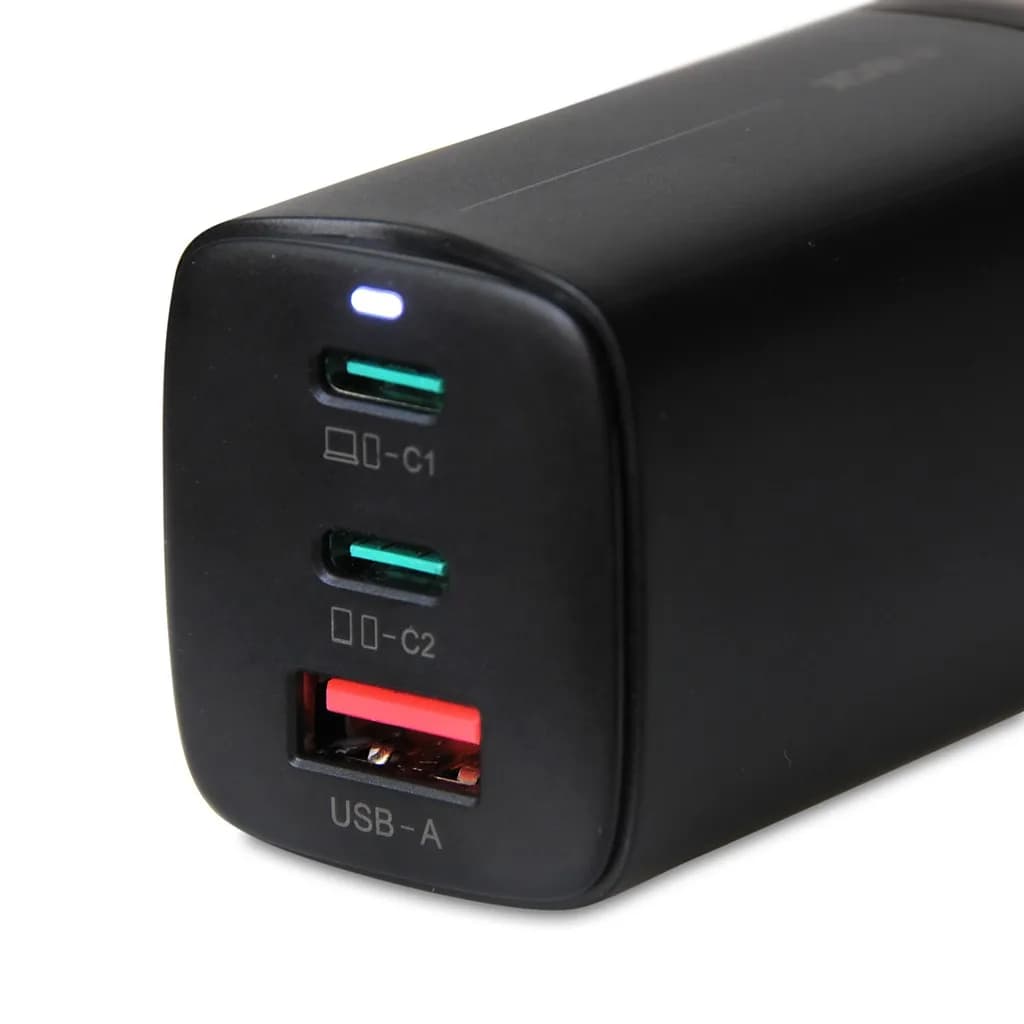 Ibox ŁADOWARKA SIECIOWA I-BOX C-65 GAN PD65W KABEL, CZARNA, zdjęcie 1 z 10