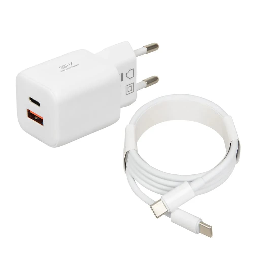 Ibox ŁADOWARKA UNIWERSALNA C-42 GAN PD33W USB A+C WHITE, zdjęcie 1 z 6