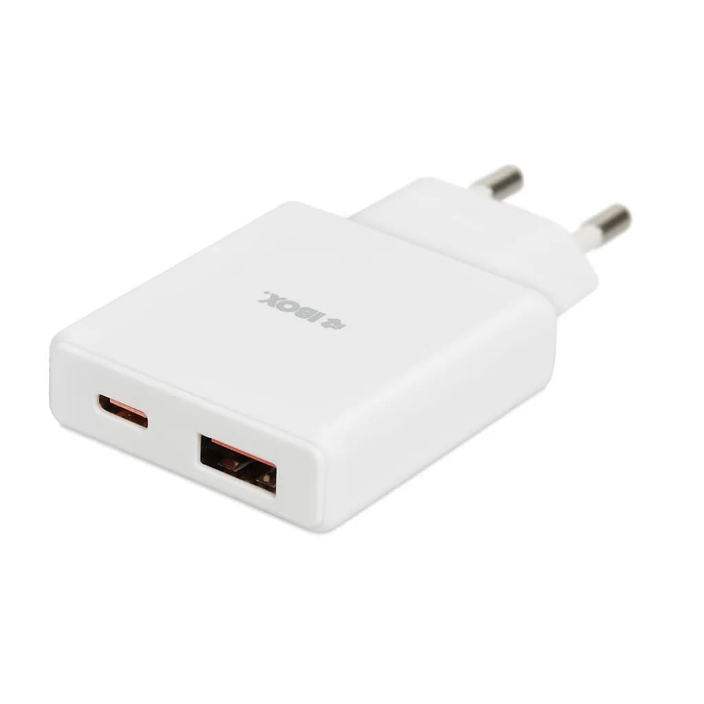 Ibox ŁADOWARKA UNIWERSALNA C-43 GAN PD30W SLIM USB A+C WHITE, zdjęcie 1 z 12