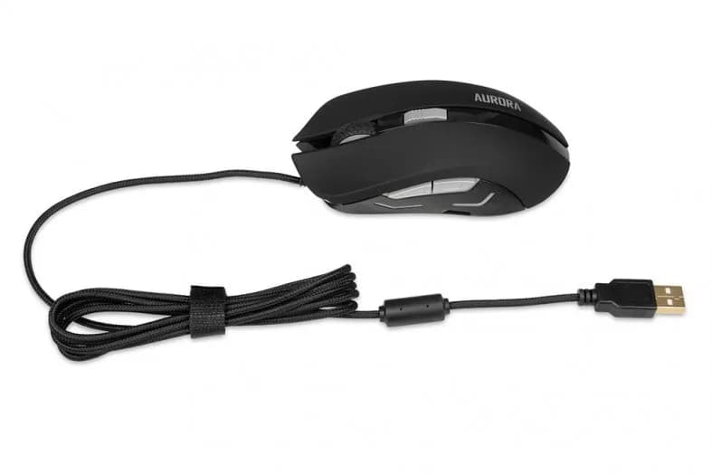 Ibox Mysz komputerowa Aurora A-1 IMOGS9031 (optyczna; 2400 DPI; kolor czarny), zdjęcie 1 z 9