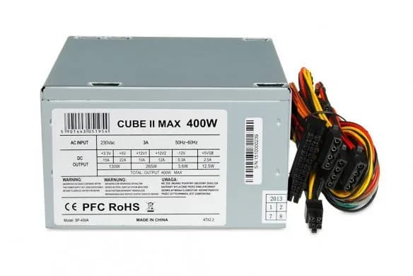 Ibox Zasilacz CUBE II 400W 12 CM FAN ZIC2400W12CMFA (400 W), zdjęcie 1 z 4
