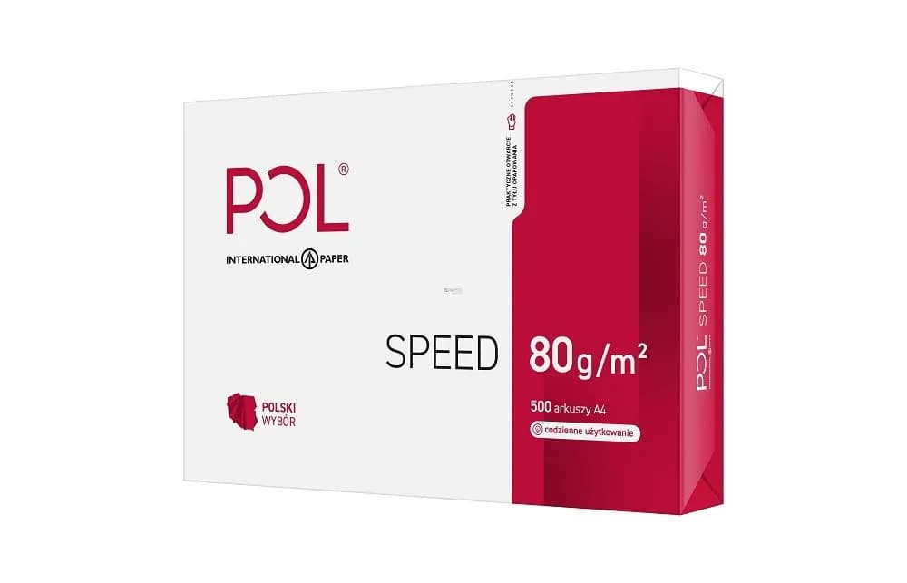 Igepa Papier xero ksero biurowy POLSPEED (A4; 80g/m2; 500 szt. arkuszy; papier biały; matowy)