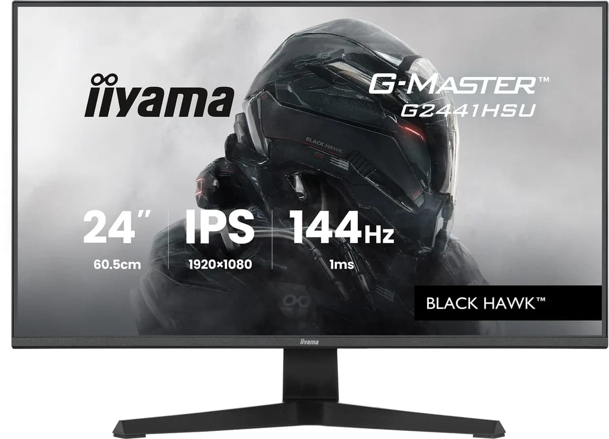 Iiyama MONITOR LED IPS 23,8" G2441HSU-B1 Black Hawk 144Hz, zdjęcie 1 z 12